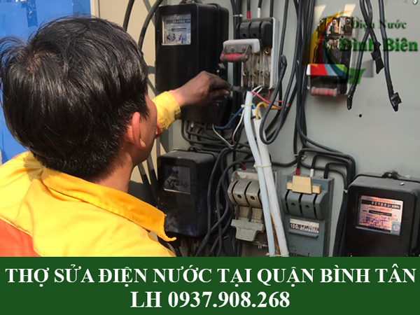 Thợ sửa chữa điện nước tại quận Bình Tân