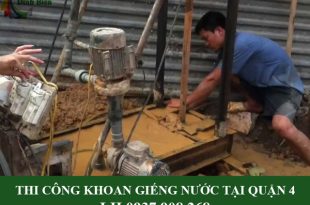 Thi công khoan giếng nước tại quận 4
